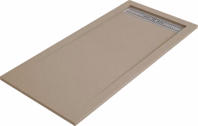 Piatto doccia BIDAI 80x140 cm Cuoio griglia in acciaio