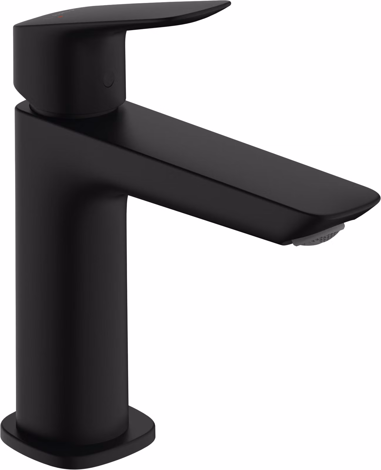 Miscelatore per lavabo, finitura nero opaco, altezza del beccuccio 110 mm, tecnologia EcoSmart