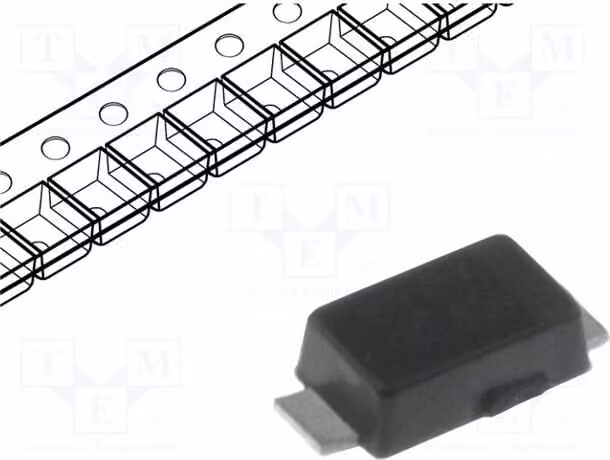 Diodo: TVS 5%, 14,71A, 200W, unidirezionale, 8,8÷9,8V, SMF, SMF8.0A, transistor unidirezionale
