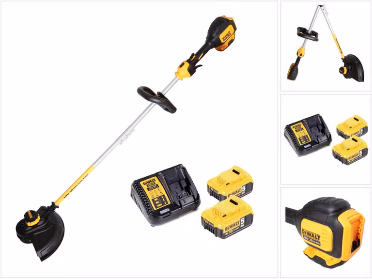 Tagliabordi a batteria Dewalt DCM 561 PBS 18V Brushless + 2x batteria 5,0Ah + caricabatterie