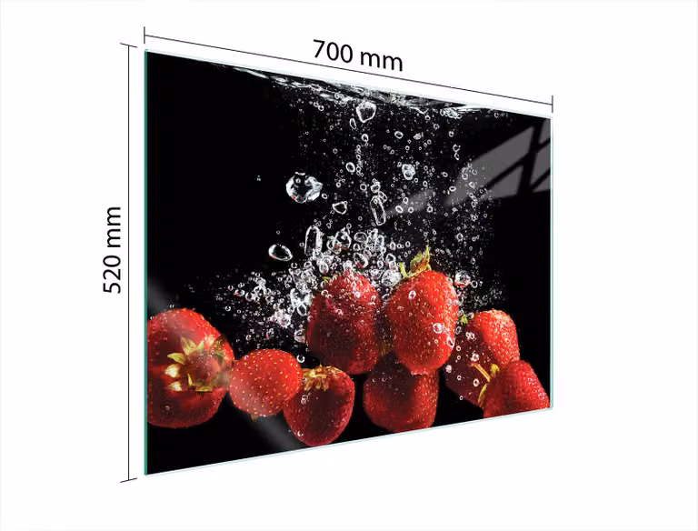 Piastra Di Protezione In Vetrina Per Levi 70X52 Fragola