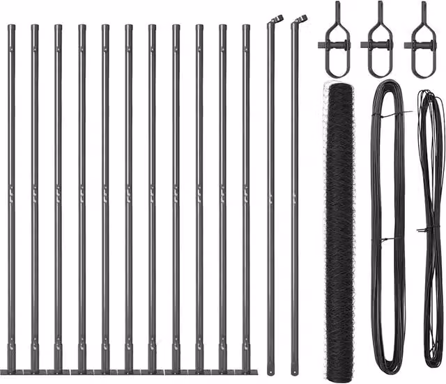 Pannello per recinzione rettangolare in cemento e acciaio con rivestimento in PVC, colore grigio, H: 160 cm, L: 3,2 cm, P: 12 cm