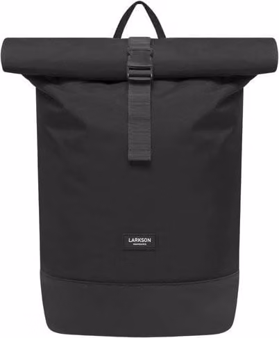 Borsa da Spalla per Donna e Uomo Nero - Janne - Borsa con Tasca per Laptop per Università, Lavoro, Viaggi & Bicicletta - Borsa da Giorno Medio - Impermeabile