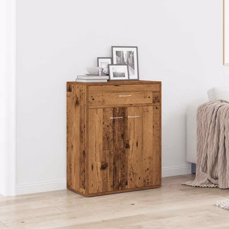 Credenza in legno stile classico vidaXL colore marrone L: 60 cm, P: 30 cm, H: 75 cm