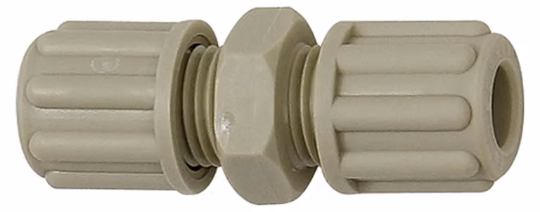 Raccordo Riegler diritto, per tubo 9/12 mm, SW 24, PP