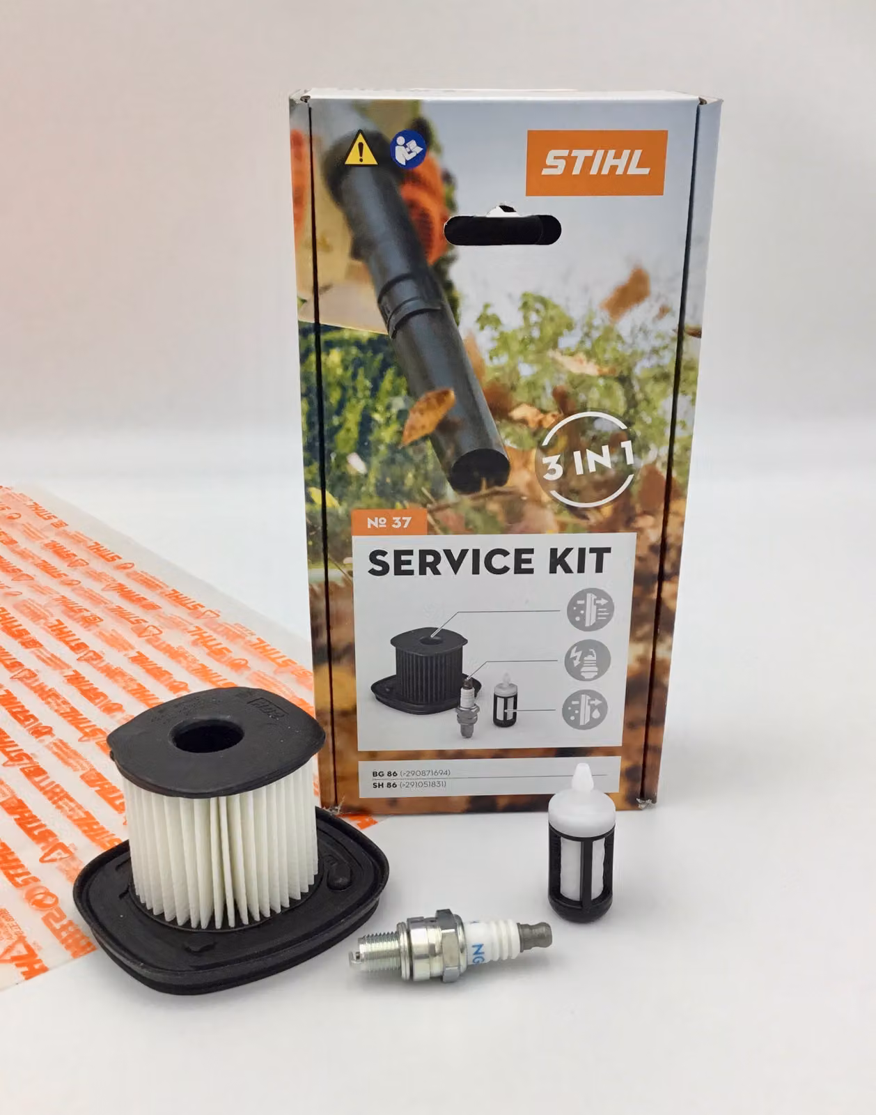 STIHL Service Kit 37 BG 86, SH 86 Filtro, candela 42410074101