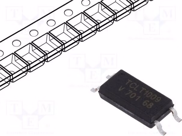 1 x Optoisolatore. Uce: 70V. TCLT1009. Optoisolatore con uscita SMD, 1 canale