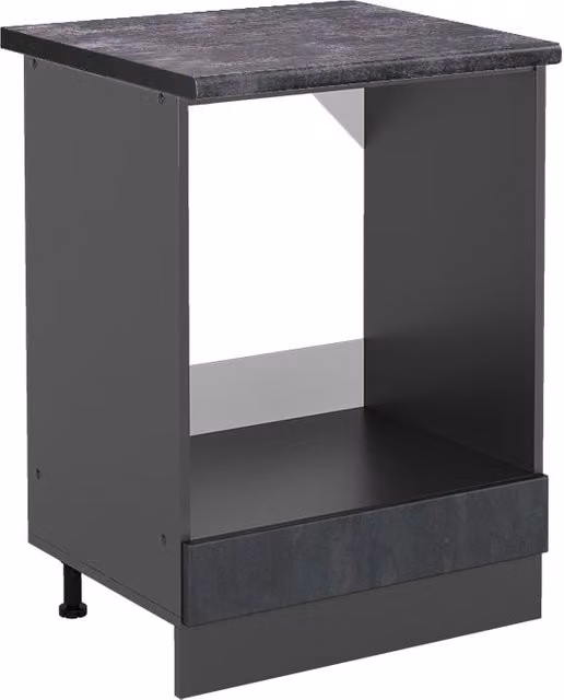 Mobile per forno da incasso Vicco R-Line Calce nera e Antracite L: 60 cm, P: 60 cm, H: 81,6 cm – 1