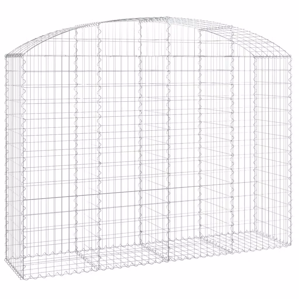 Cesto Gabbione ad Arco 200x50x140/160 cm Ferro Zincato