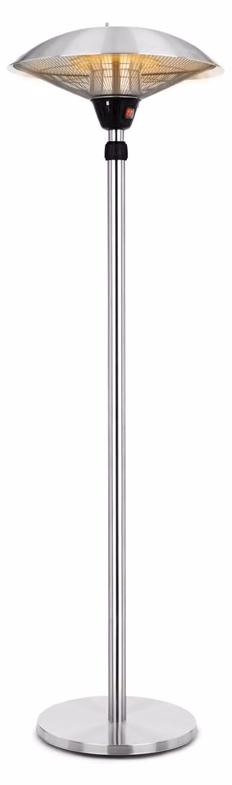 Riscaldatore da esterno a stelo - 2100 watt - alluminio - argento - infrarossi - per interni ed esterni