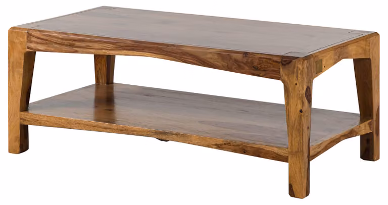 MASSIVMOEBEL24 | ANCONA #101 Tavolino da salotto in legno di sheesham - laccato / marrone 115x60x45