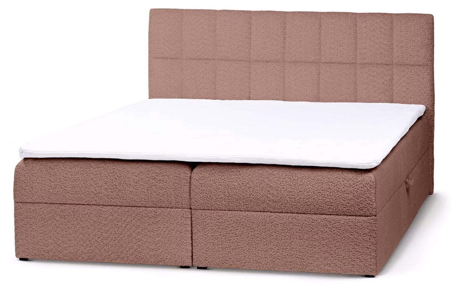Letto con rete a molle Bazy, modello "Prugna Arrosto", dimensioni 160 x 200 cm