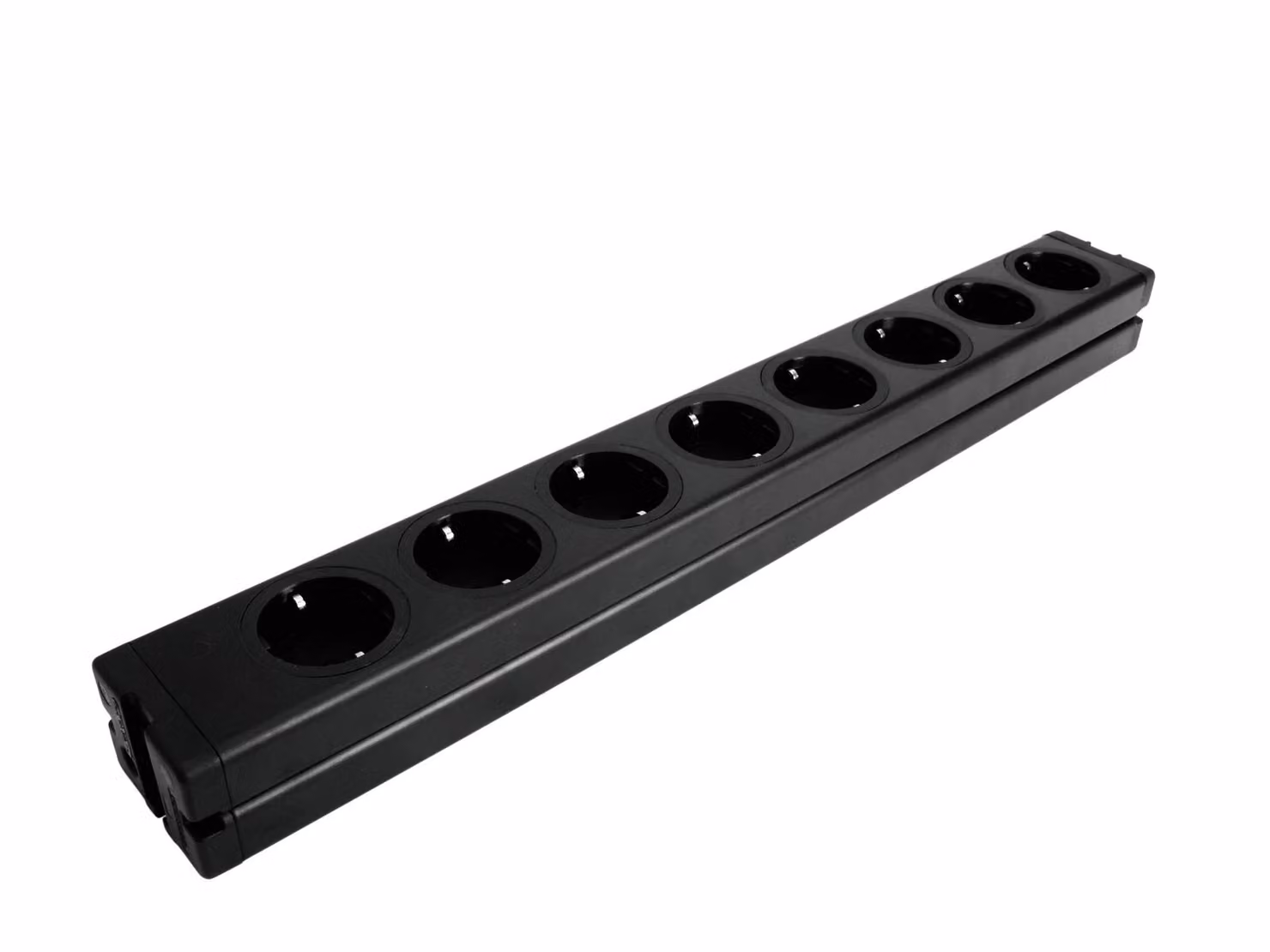 EUROLITE Steckdosenleiste 8-fach ALU sw (30240090)