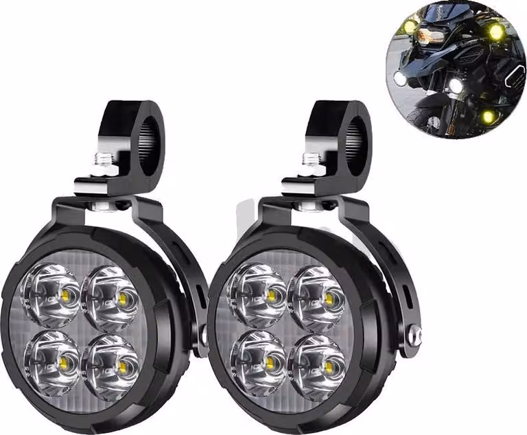 Faro LED per moto, alta luminosità, costruzione durevole, 2pcs 3.5inch D035