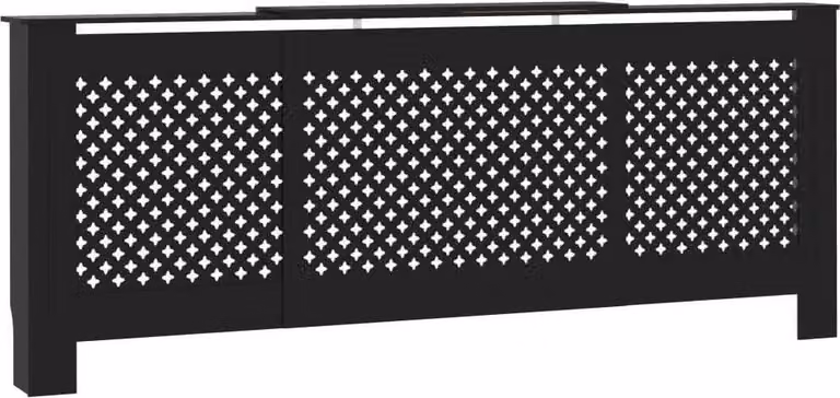Copertura per Radiatore Nera in MDF 205 cm