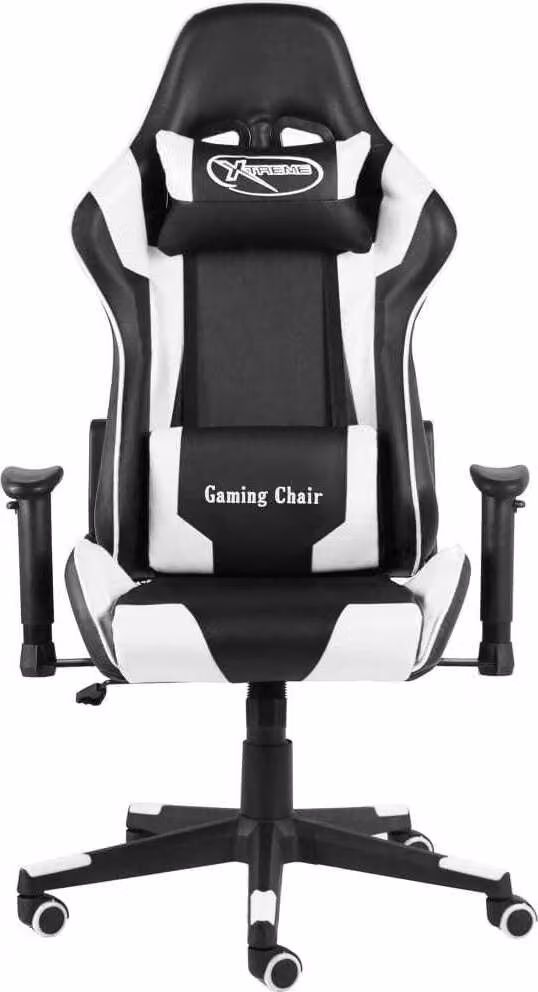 The Living Store Sedia da gioco girevole in PVC bianco