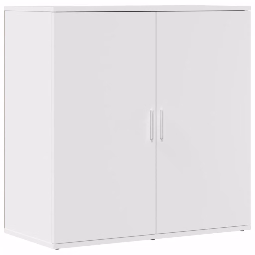 Credenza Bianca 79x38x80 cm in Legno Multistrato