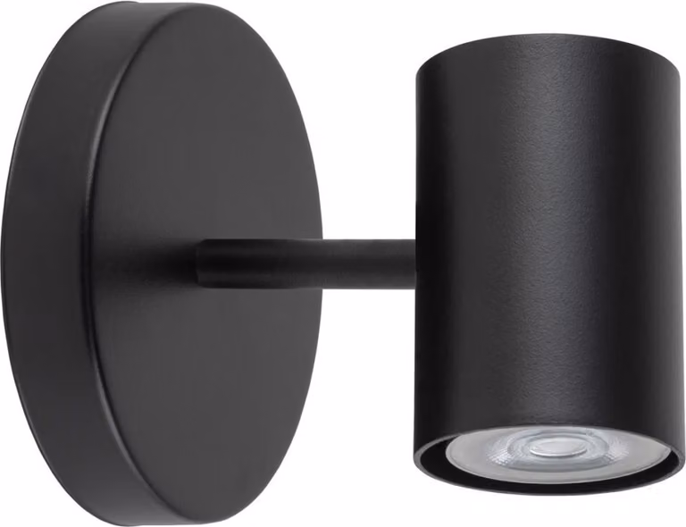 Lampada da parete decorativa moderna spot nero Luis 1xGU10 25W Sigma Lighting