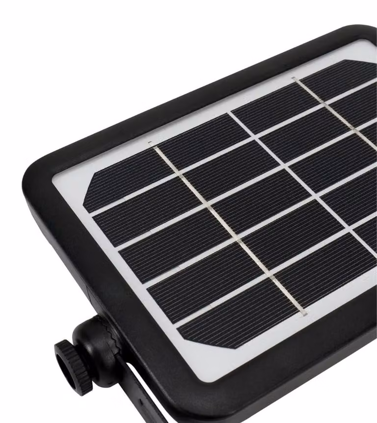 Faretto LED solare SOLEN, 5W, 500 lumen, 4000K, grado di protezione IP65, colore nero, sensore PIR, modello 2842