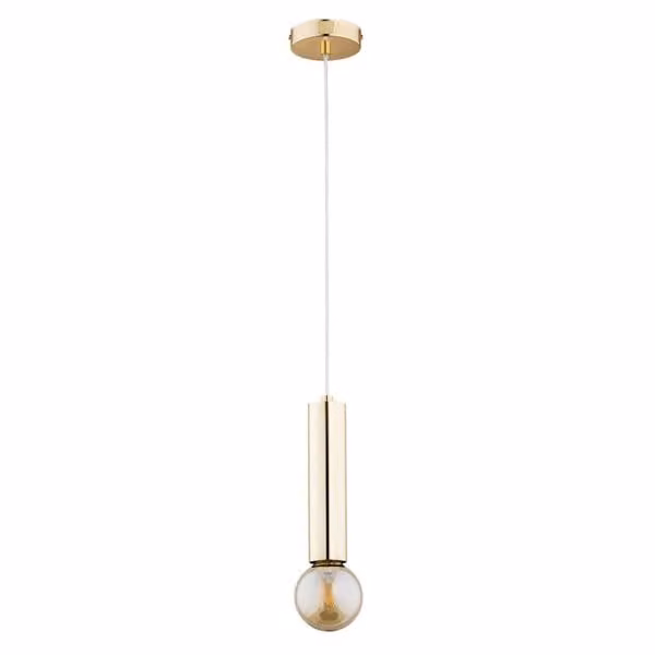 Lampada a sospensione industriale moderna dorata JAZZ 1xE27 15W ALF60776 Alfa