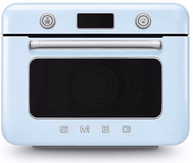 Fornetto elettrico Smeg 50 Style COF01PBEU Azzurro con funzione vapore da 30 l e 1800 W