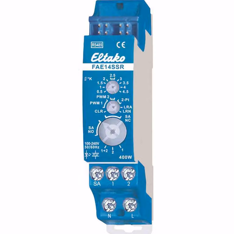 Eltako FAE14SSR Attuatore di commutazione bus RS485 a 2 canali con guida top-hat (30014029)