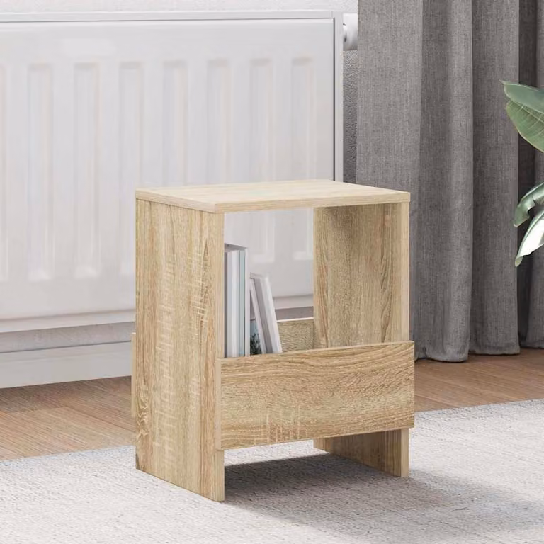 Set di 2 scaffali per riviste vidaXL in Rovere Sonoma, L 35 cm x P 30 cm x H 45 cm