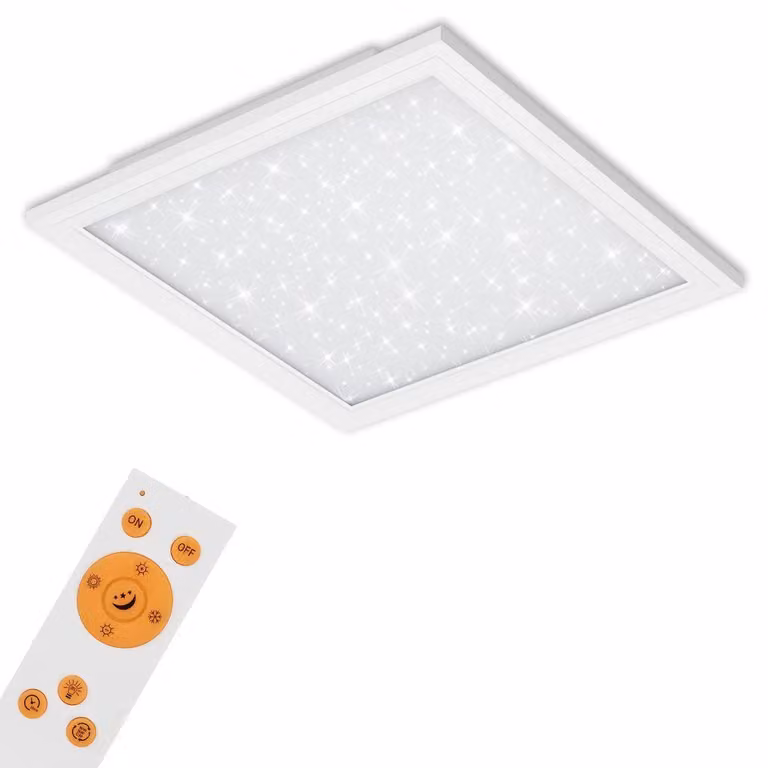 Pannello LED dimmerabile cielo stellato ultrapiatto CCT 36W bianco metallo Briloner