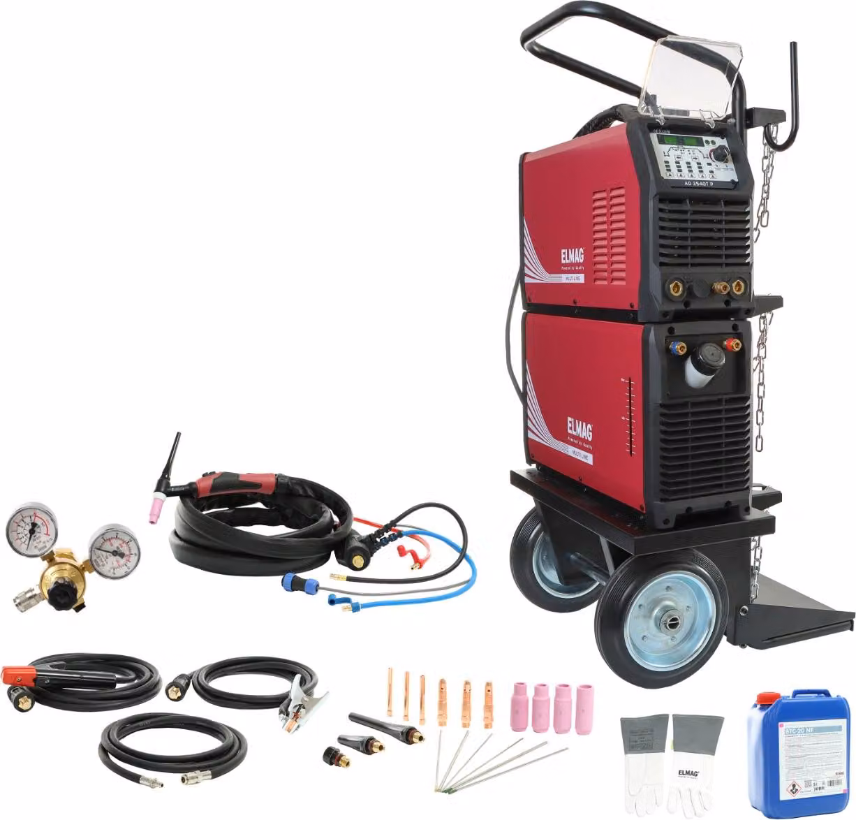 Inverter di saldatura TIG/TIG AC/DC AD 2540T P ECO-SET-W