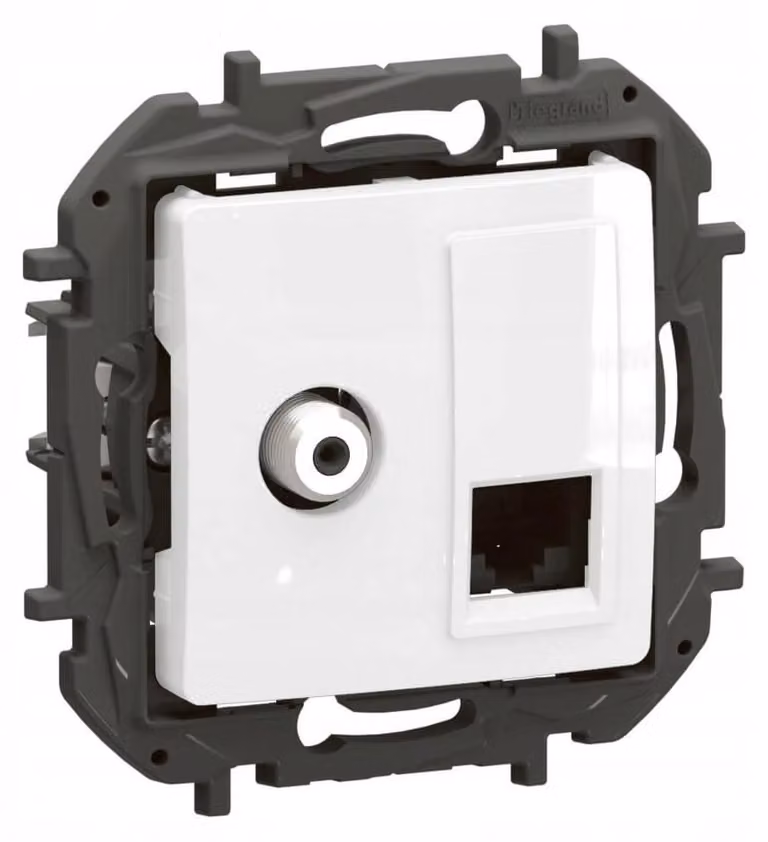Antenne Internet Legrand Nowe Niloe Kombidose, categoria 6, colore bianco