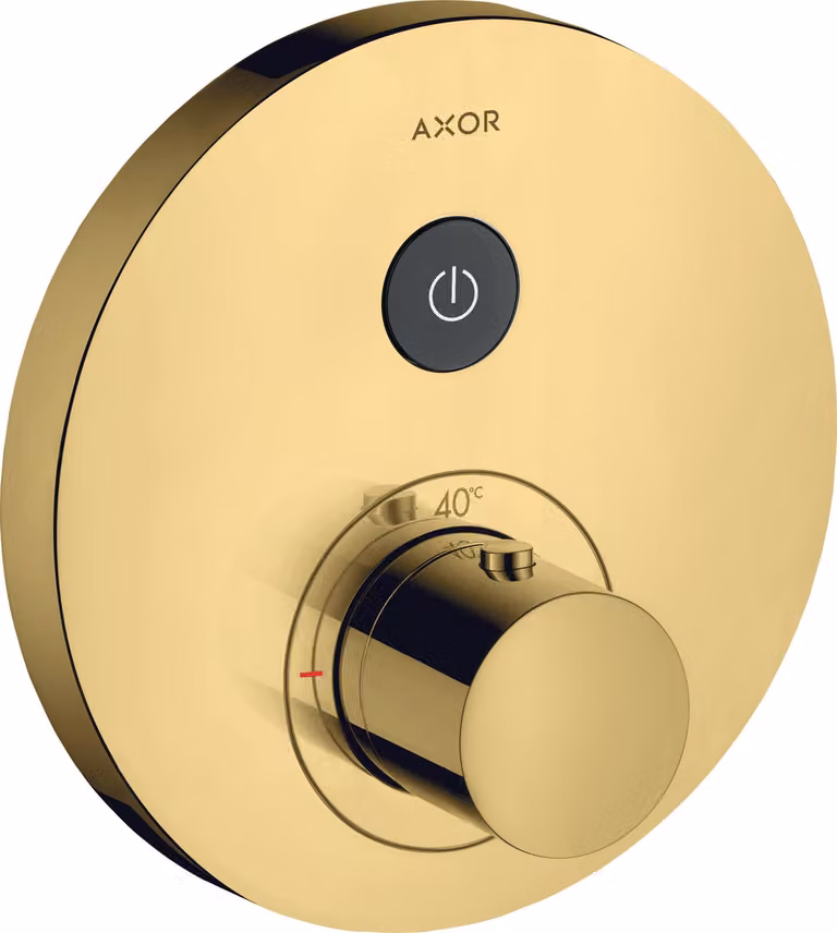 hansgrohe AXOR Starck ShowerSelect Thermostat rond à encastrer pour 1 consommateur, 36722990, 36722990