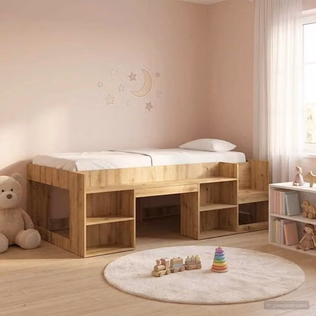 Struttura per Letto per Bambini con Ripostiglio 3422642