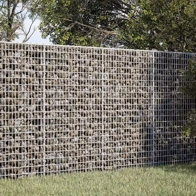 Gabione con filo da 3,5 mm e rete da 5x2,5 cm 150x100x100 cm 3461949