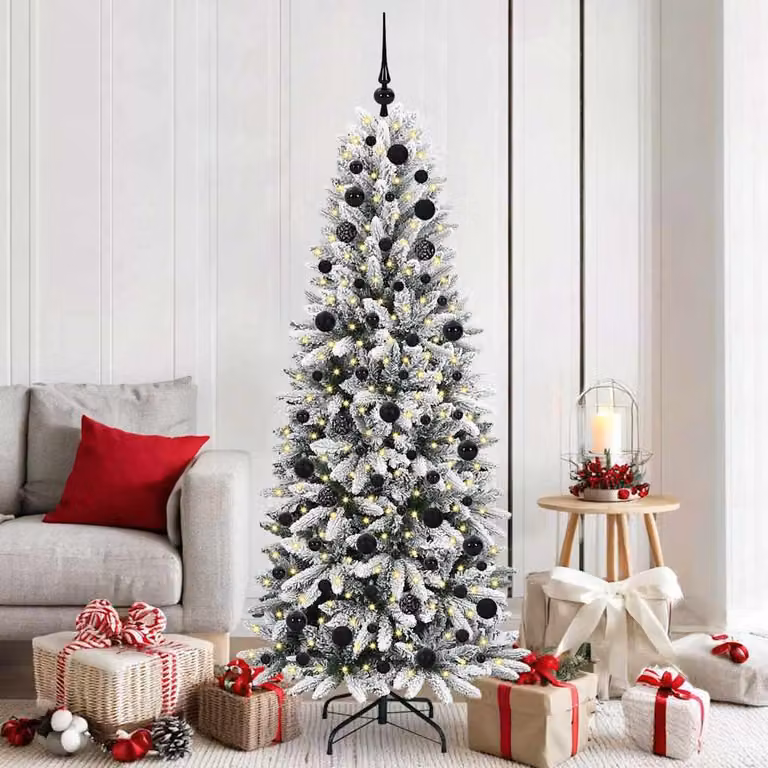Maison Exclusive - Albero di Natale artificiale, colore bianco, altezza 180 cm