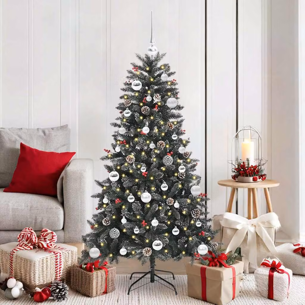 Maison Exclusive - Albero di Natale artificiale verde, 150 cm, in PVC, plastica e acciaio