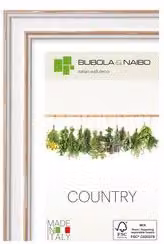 Cornice in legno Bubola & Naibo Country Ringa Sbiancata, rettangolare, 18 x 24 cm