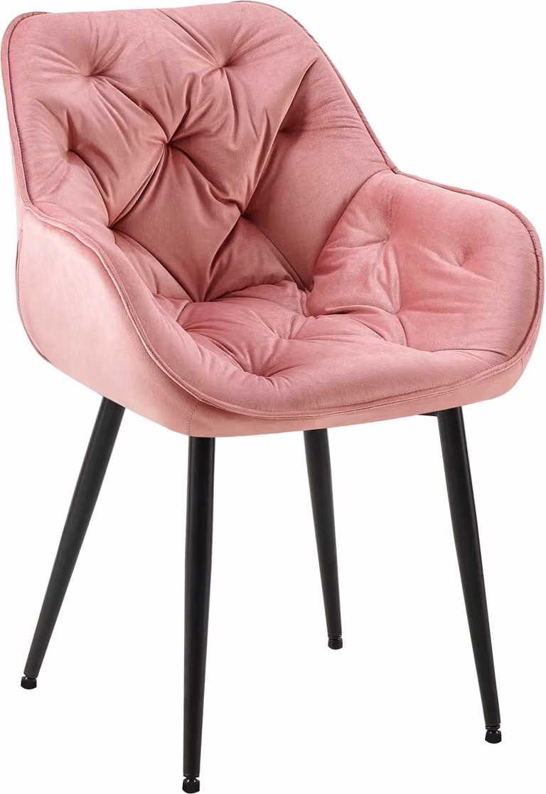 Sedia Tanna - velluto - Rosa