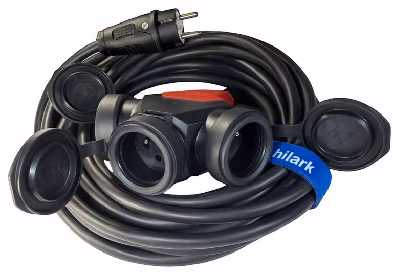 Cavo di prolunga H05RR-F, sezione 3x2,5mm2, lunghezza 30 metri