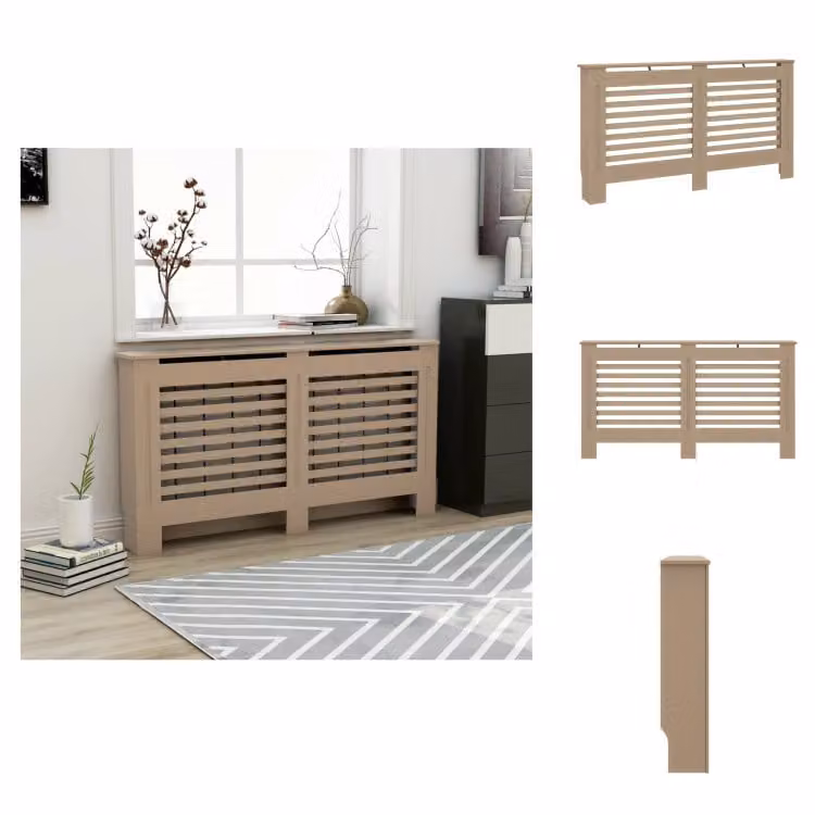 vidaXL Pannelli per radiatori 152x19x81 cm MDF - Accessori per radiatori