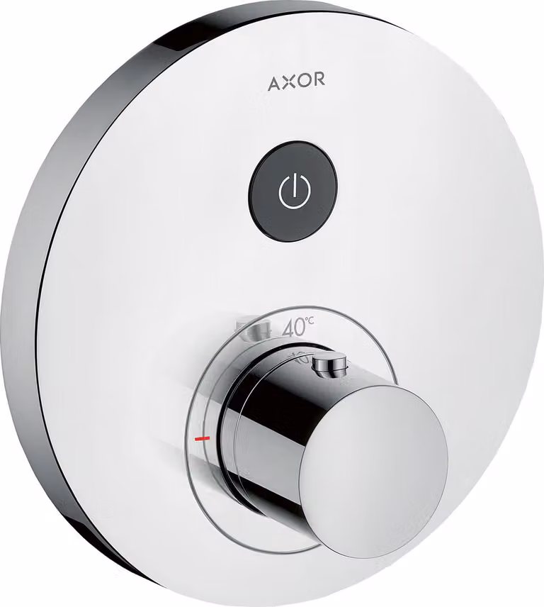 hansgrohe AXOR Starck ShowerSelect Thermostat rond à encastrer pour 1 consommateur, 36722800, 36722800