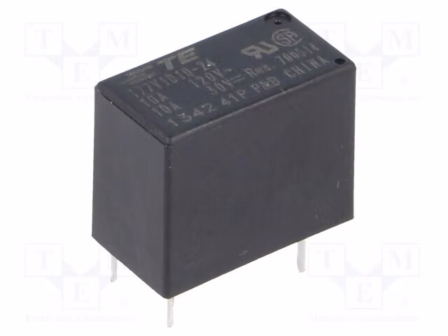 1 relè: bobina elettromagnetica, 24 VDC, 10 A / 250 VAC, codice prodotto: 2-1393194-1