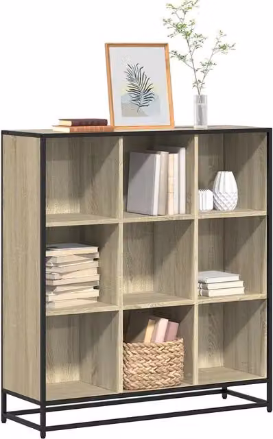 Libreria Rovere Sonoma 97,5x33x107,5 cm Multistrato e Metallo 3300861