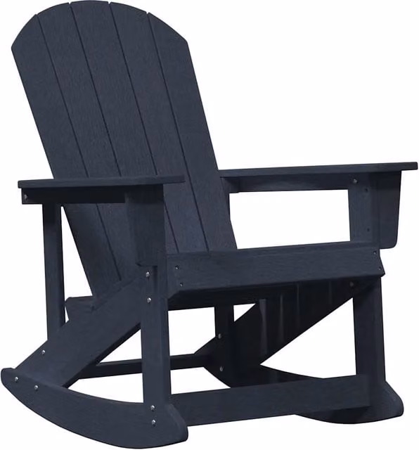 Poltrona a dondolo Adirondack Blu navy 92 x 73,5 x 92 cm HDPE CFW1800534