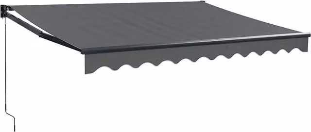 Tenda da Sole | Tenda parasole Retrattile Antracite 3x2,5 m Tessuto e Alluminio