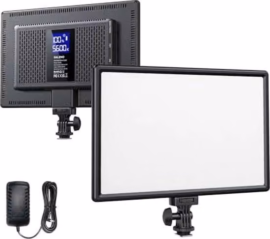 Lampada LED per Video, Batteria Integrata, CRI95+, 3200K-5600K, Illuminazione Adattabile, Videoconferenza, YouTube, TikTok - Studio & Fotografia