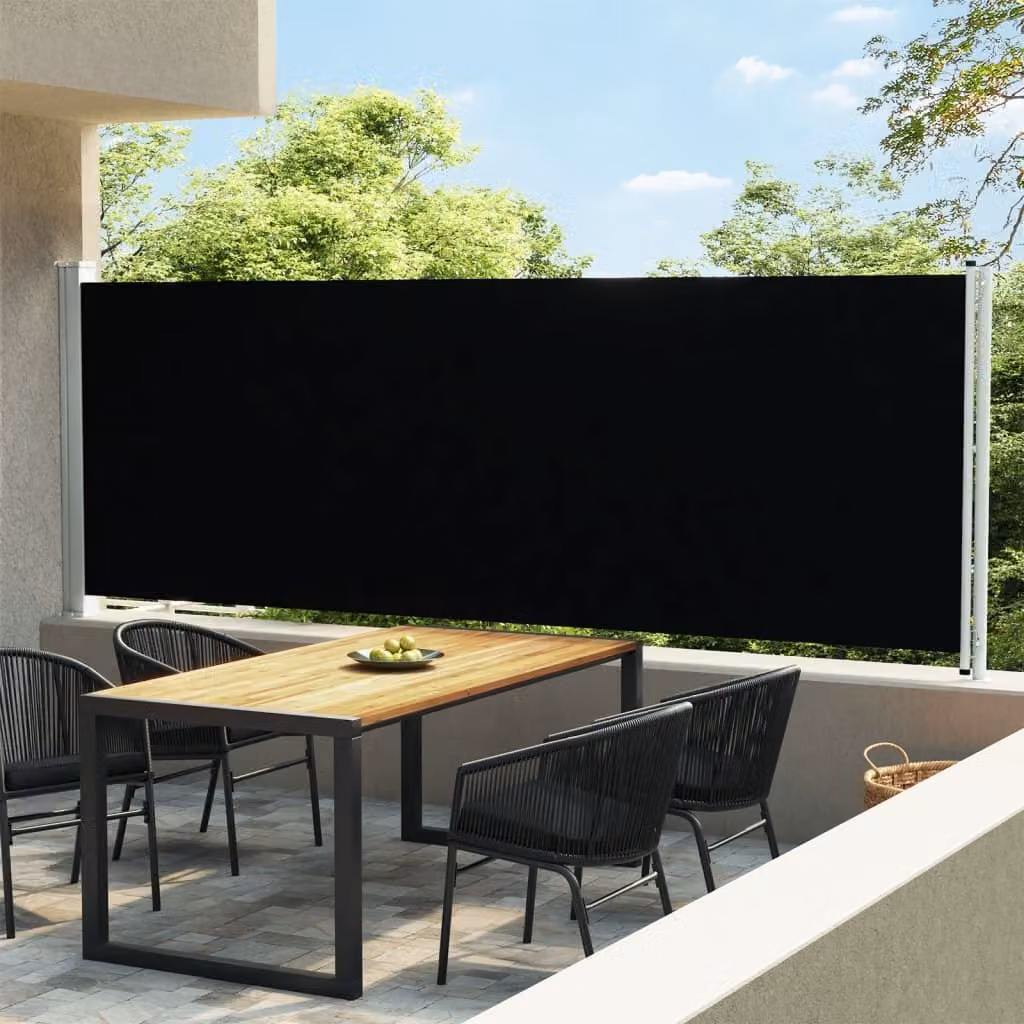 Maison Exclusive - Tenda da sole laterale estensibile 600x160 cm, nera