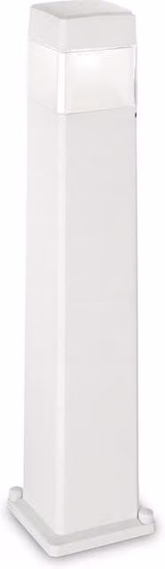 Lampada da giardino a colonna IDEAL LUX Cosmo in plastica bianca e trasparente con LED 10W CCT