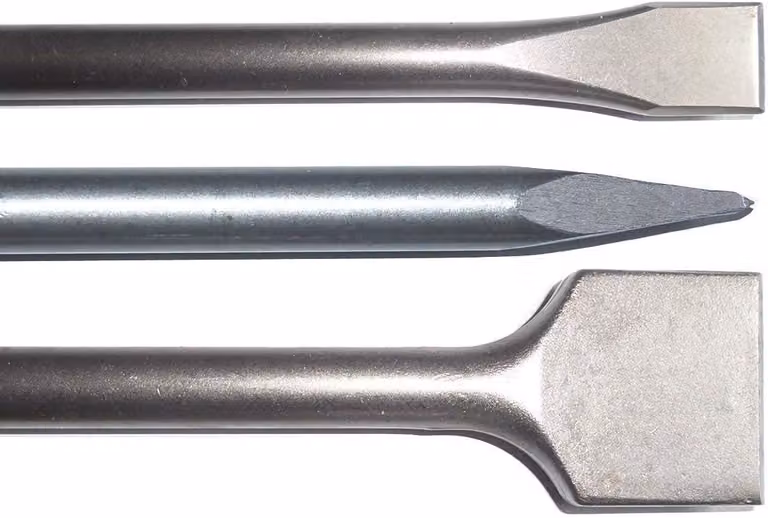 Punte SDS MAX, a punta e a spatola, da 25 x 400 mm e 50 x 400 mm, per martelli perforatori