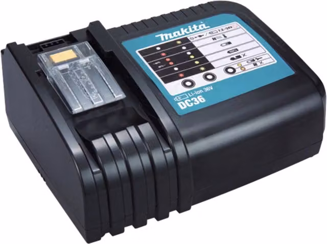 Caricabatterie Makita per batterie Li-ion 36V nero