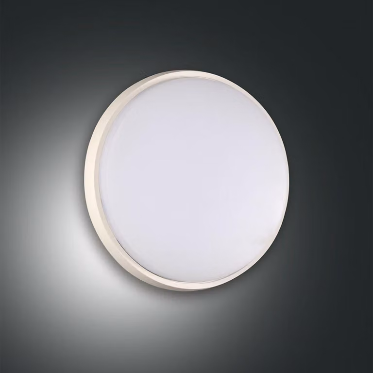 Fabas Luce Lampada da soffitto per esterni a LED Olly Ø180 mm 10 W Bianco caldo IP54 Bianco